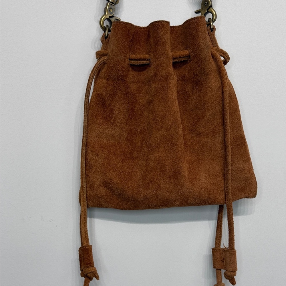 Free People Women’s Billie Suede  Leather Crossbody Purse - Picture 7 of 12